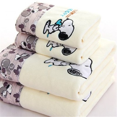 Wholesale cheap bamboo fiber 100% cotton baby bath towels